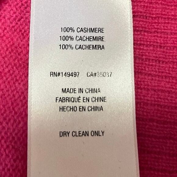 Favorite Daughter 100% Cashmere Pink Crewneck Long Sleeve Sweater Top Sz XL - Picture 8 of 9